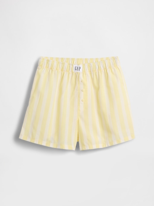Image number 2 showing, Kids Recycled Poplin PJ Boxer Shorts
