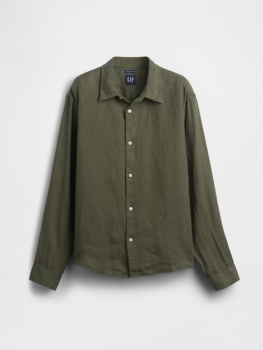 Image number 1 showing, 100% Linen Relaxed Shirt