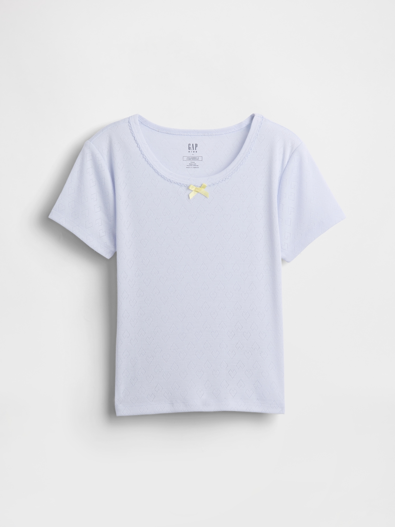 Kids Recycled Pointelle PJ T-Shirt