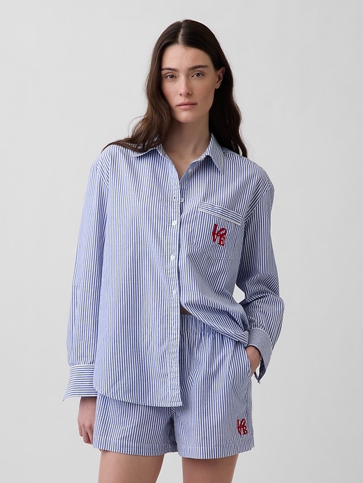 Image number 2 showing, Robert Indiana LOVE Poplin PJ Shirt