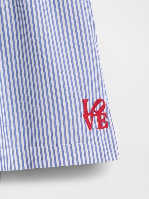 Image number 7 showing, Robert Indiana LOVE Poplin PJ Boxer Shorts