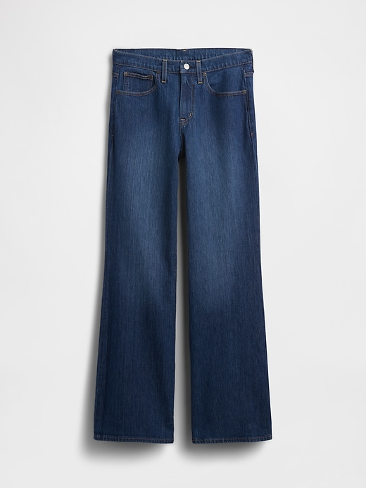 Image number 5 showing, Mid Rise Relaxed Flare Jeans