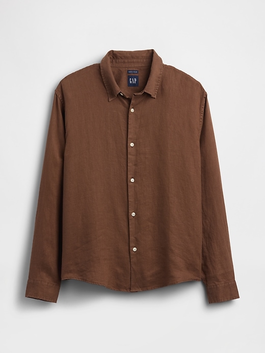 Image number 3 showing, 100% Linen Relaxed Shirt