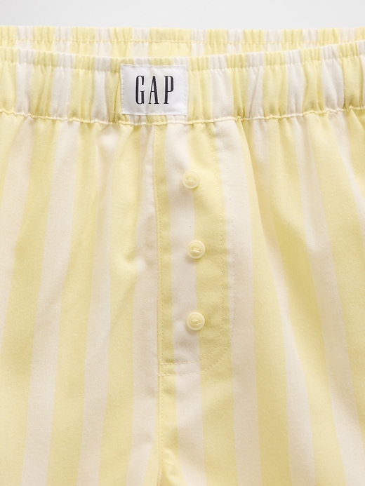 Image number 3 showing, Kids Recycled Poplin PJ Boxer Shorts