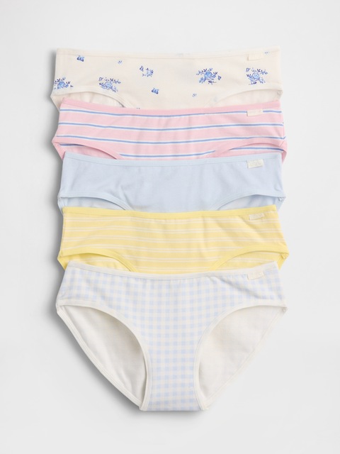 Kids Organic Stretch Cotton Bikini Briefs (5-Pack)