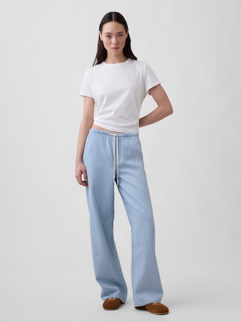 Low Rise UltraSoft Easy '90s Loose Stripe Jeans
