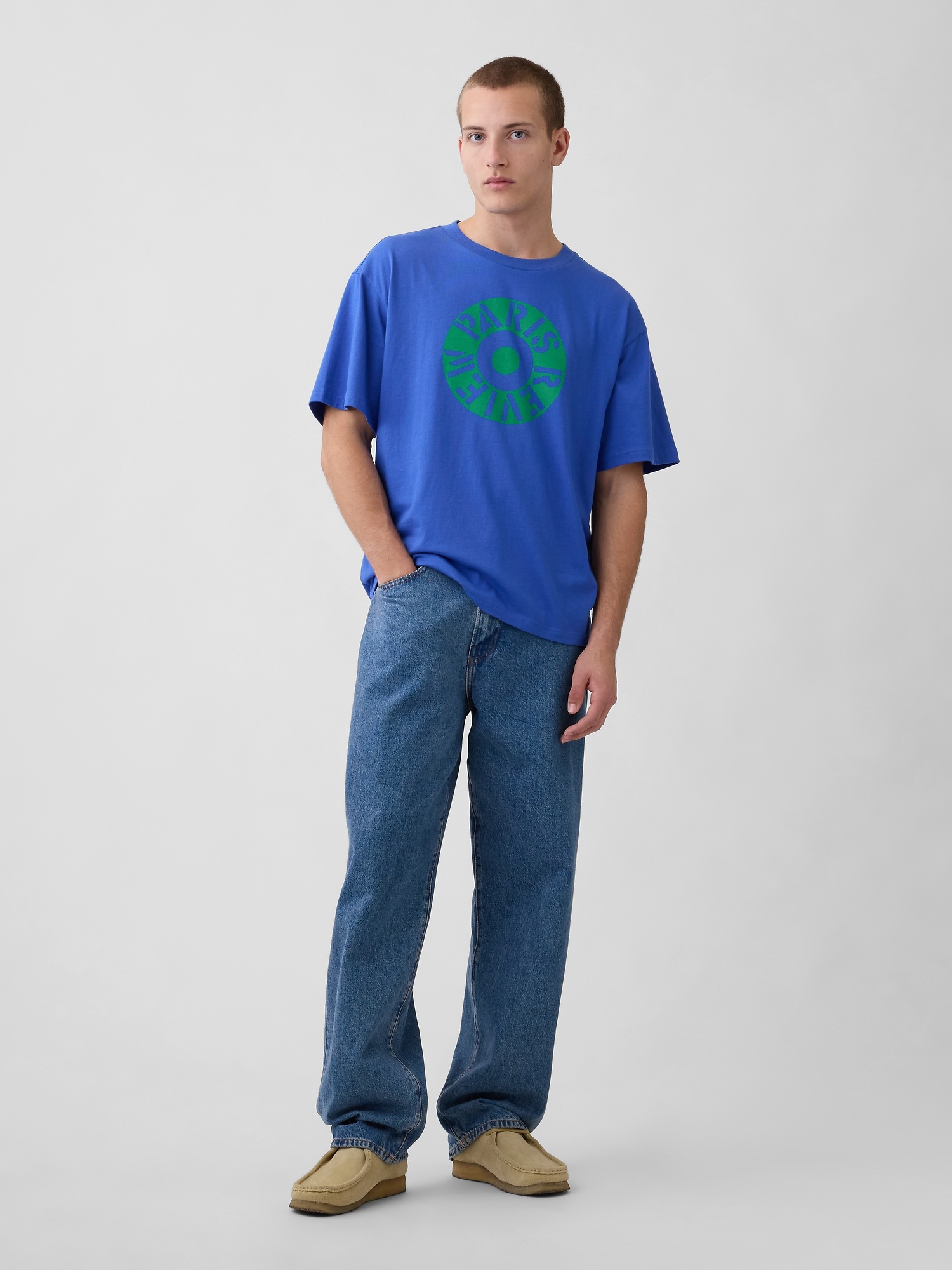 Мужские футболки Gap Robert Indiana Oversized Graphic T-Shirt — фото 2