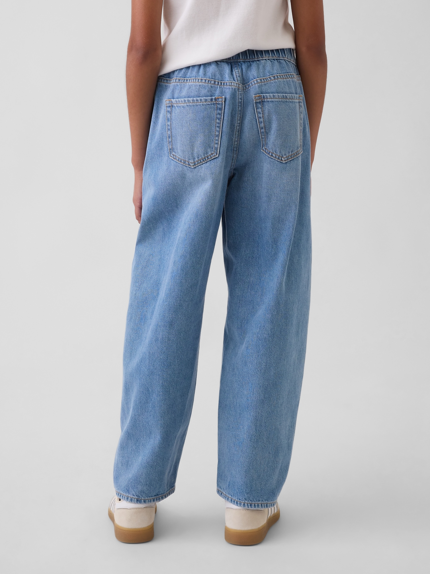 Детские джинсы Gap Kids High Rise Easy Barrel Jeans — фото 4