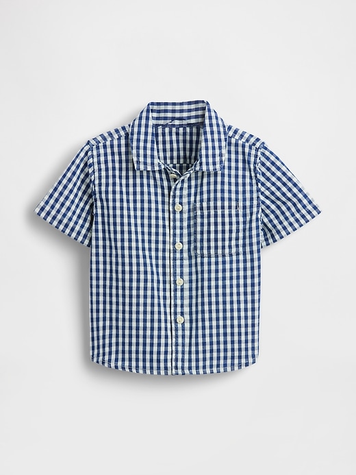 Image number 2 showing, Baby & Toddler Gingham Denim Big Shirt