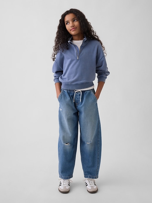 Image number 1 showing, Kids High Rise Easy Barrel Jeans
