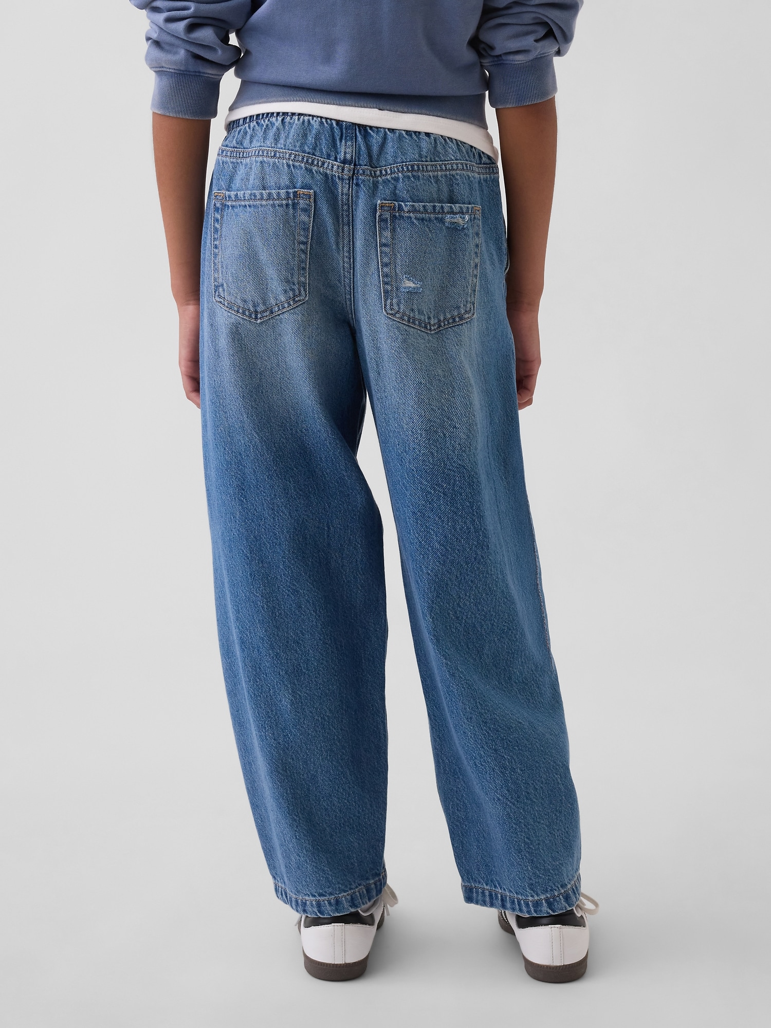 Kids High Rise Easy Barrel Jeans