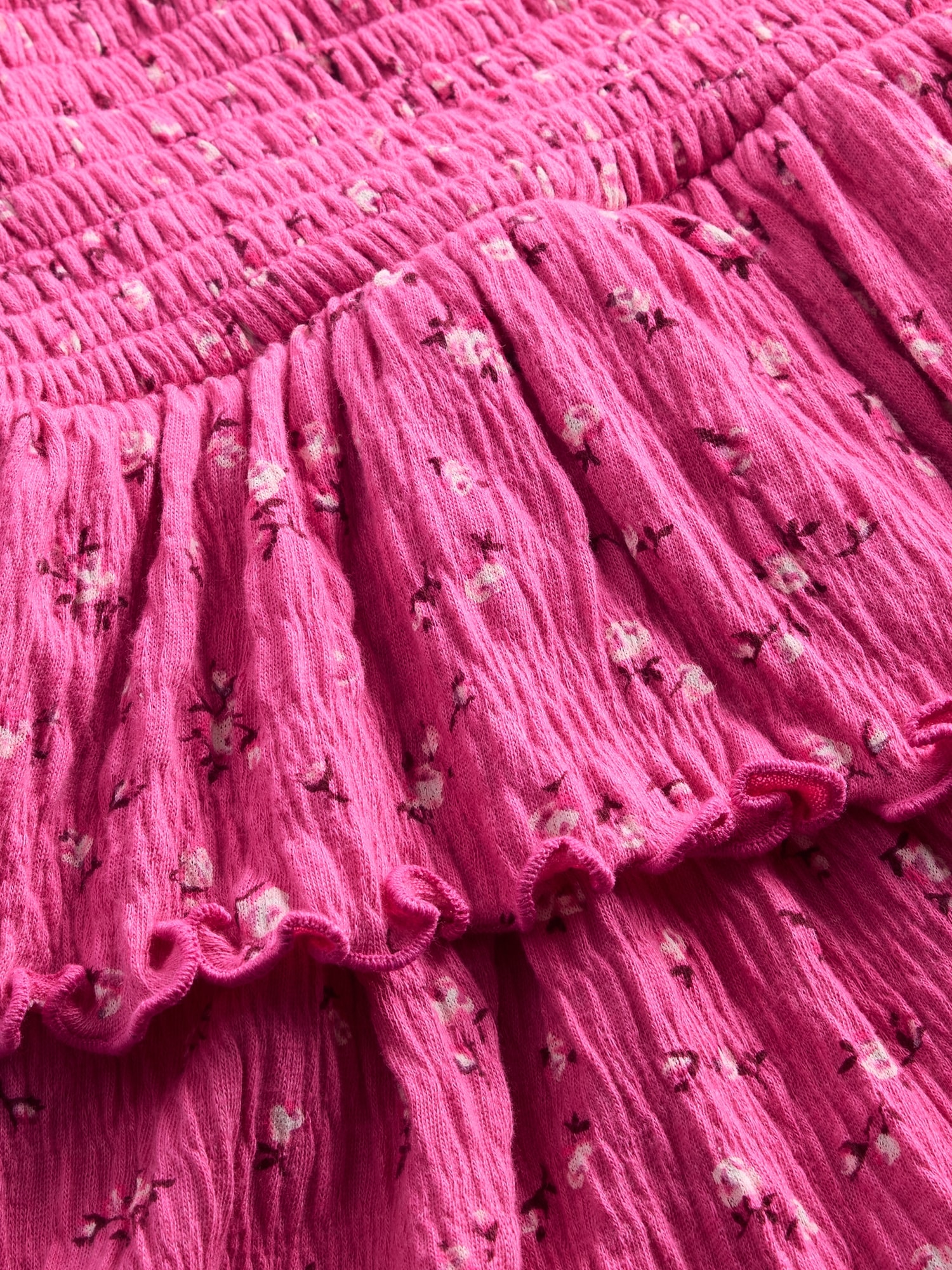 Kids Crinkle Knit Tiered Skort