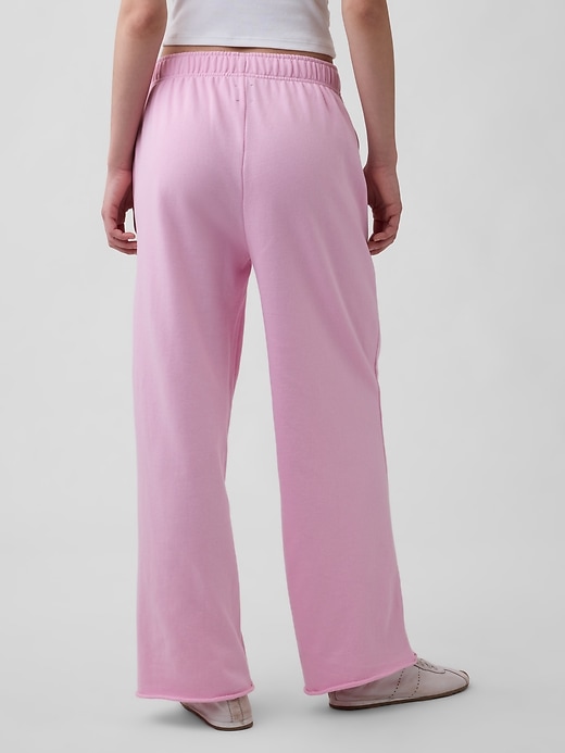Image number 4 showing, VintageSoft Terry Wide-Leg Sweatpants