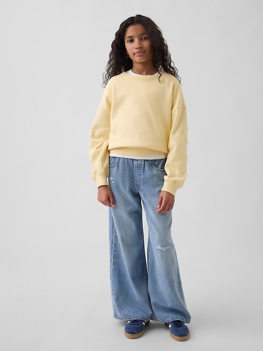 Image number 4 showing, Kids VintageSoft Wedge Crewneck Sweatshirt