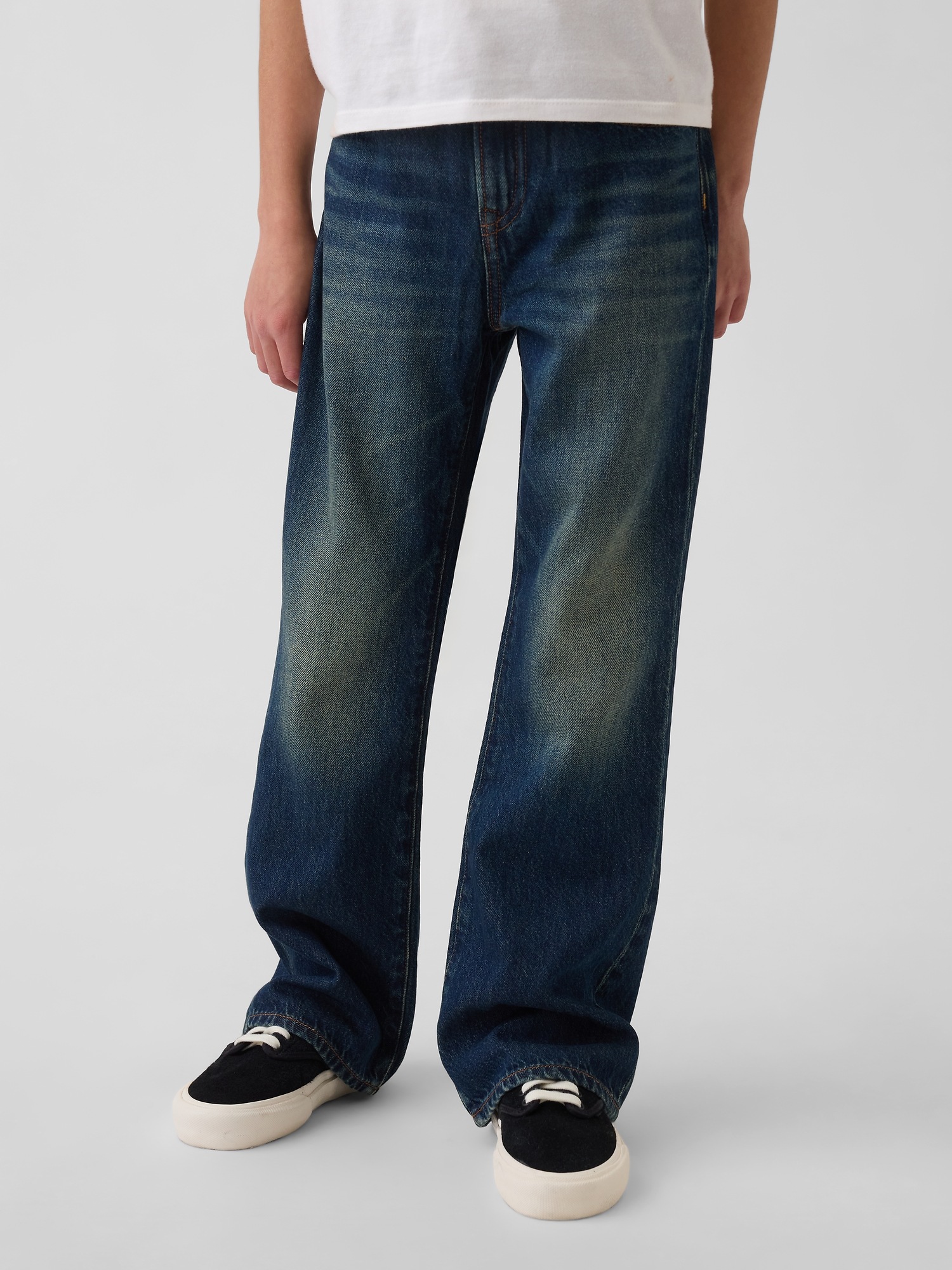 Детские джинсы Gap Kids Relaxed Boot Jeans — фото 3