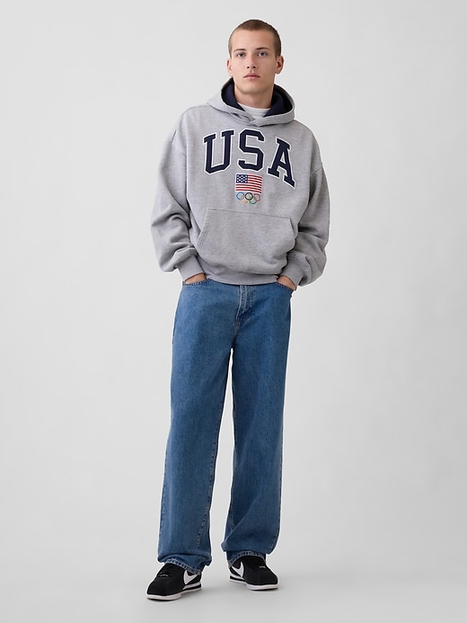 Image number 2 showing, Adult Team USA Heavyweight Oversized Hoodie