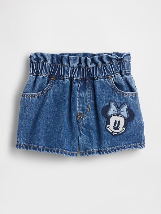 Image number 1 showing, Gap × Disney Baby & Toddler Stride Denim Shorts