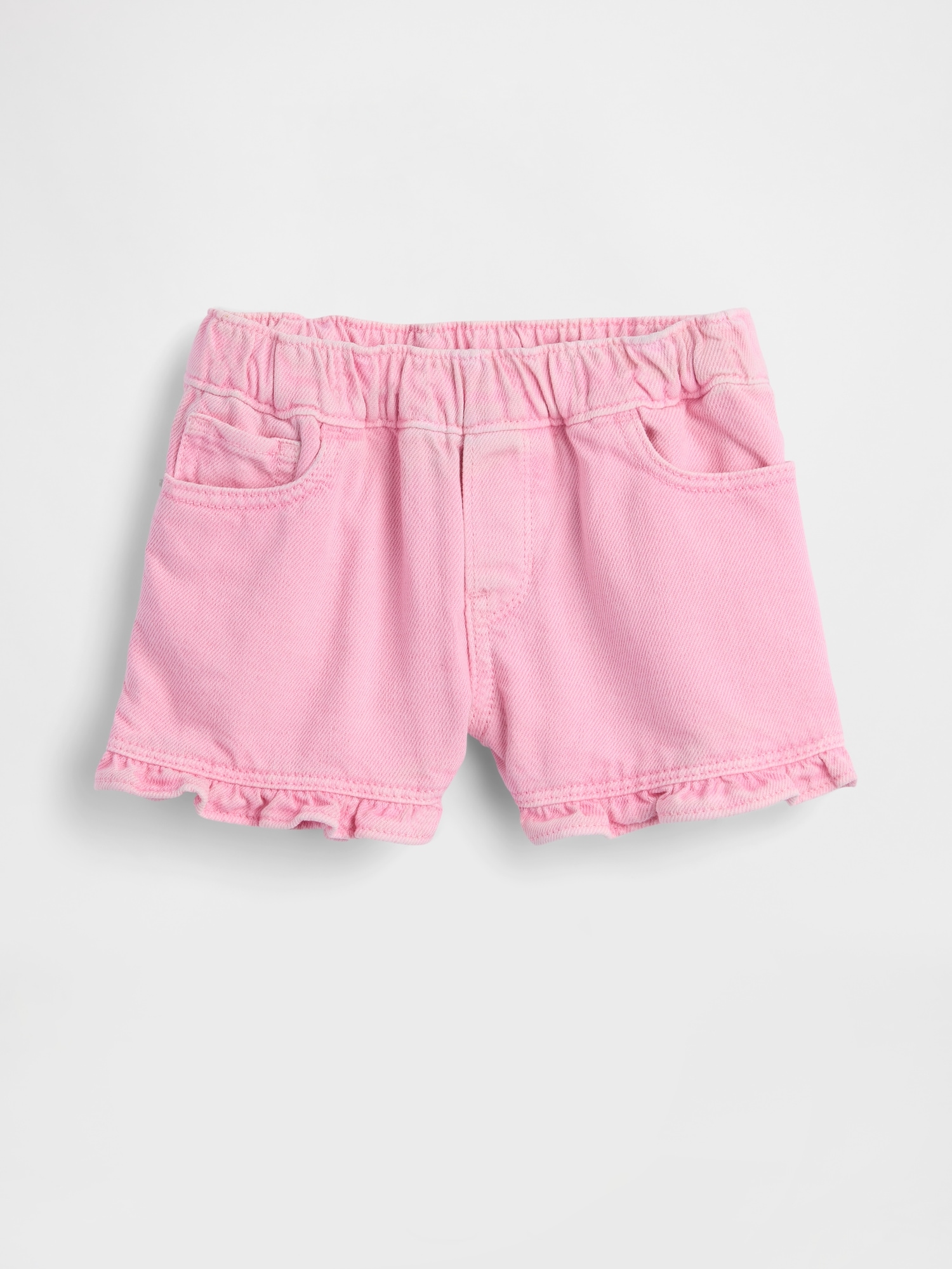 Baby & Toddler Denim Stride Pull-On Ruffle Shorts