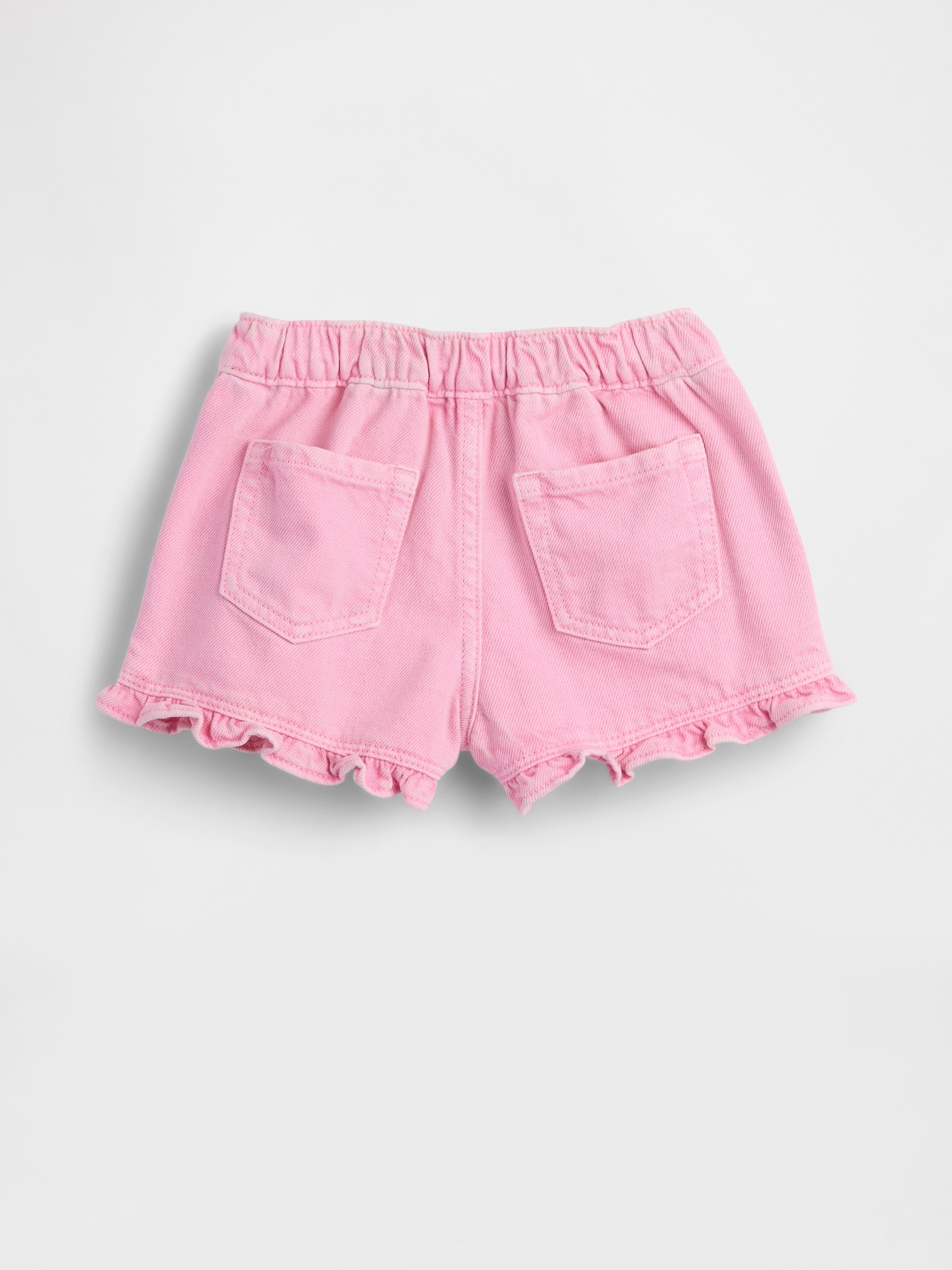 Детские шорты Gap Baby & Toddler Denim Stride Pull-On Ruffle Shorts — фото 2
