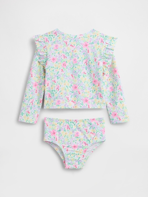 Image number 2 showing, Baby & Toddler Rash Guard Swim Two-Piece