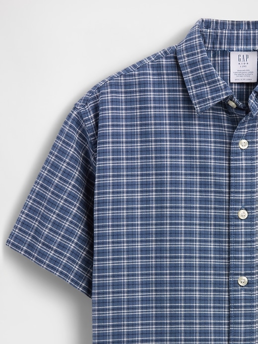 Image number 4 showing, Kids Relaxed Plaid Oxford Shirt