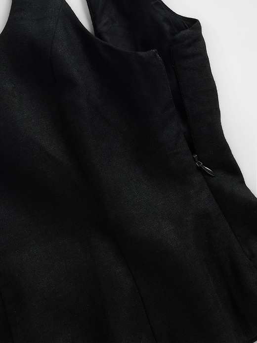Image number 4 showing, Linen-Blend Peplum Top