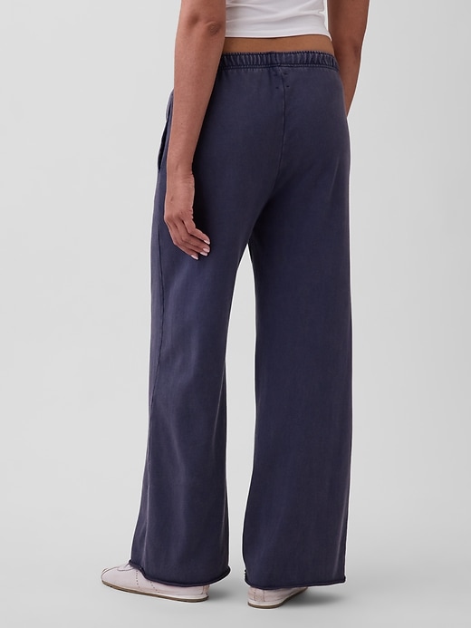 Image number 4 showing, VintageSoft Terry Wide-Leg Sweatpants