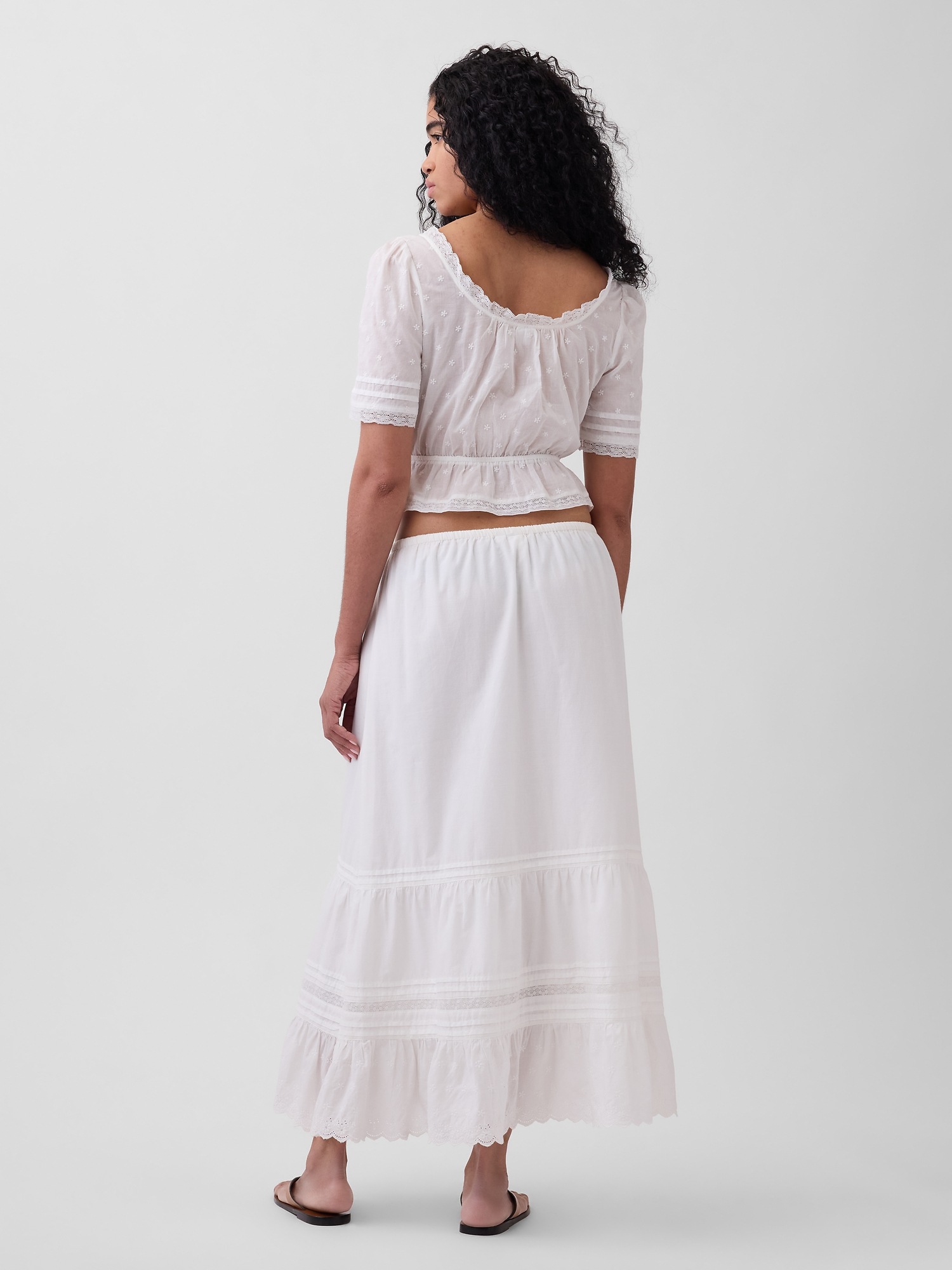 Женские юбки Gap Tiered Easy Maxi Skirt — фото 2