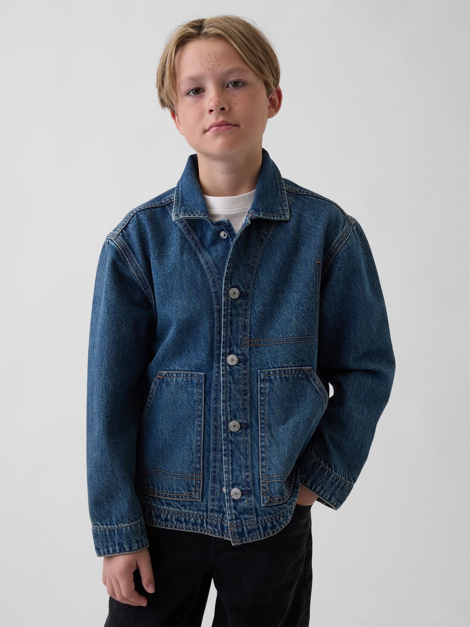 Kids Denim Chore Jacket