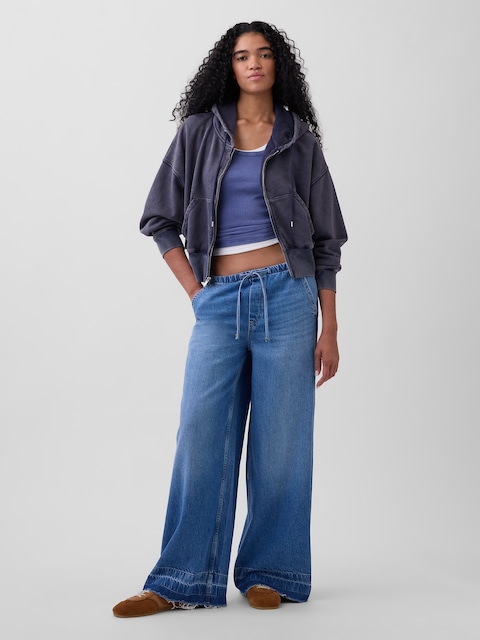 Mid Rise UltraSoft Easy Baggy Jeans