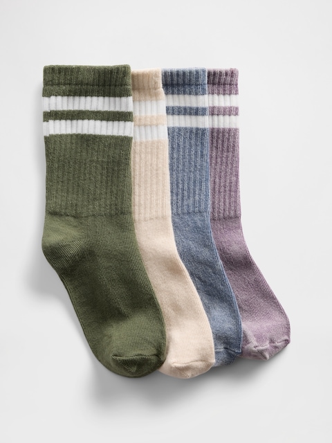 Kids Varsity Crew Socks (4-Pack)