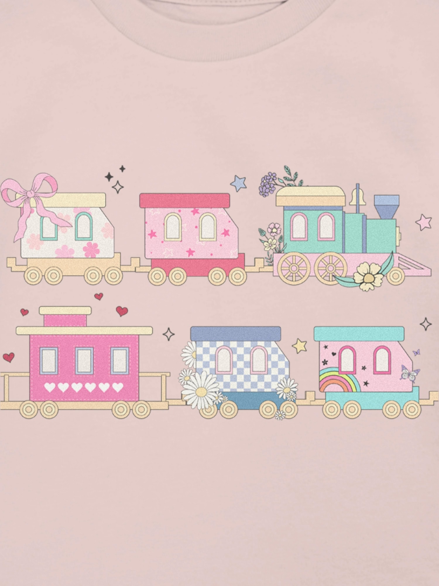 Toddler Colorful Train Graphic T-Shirt