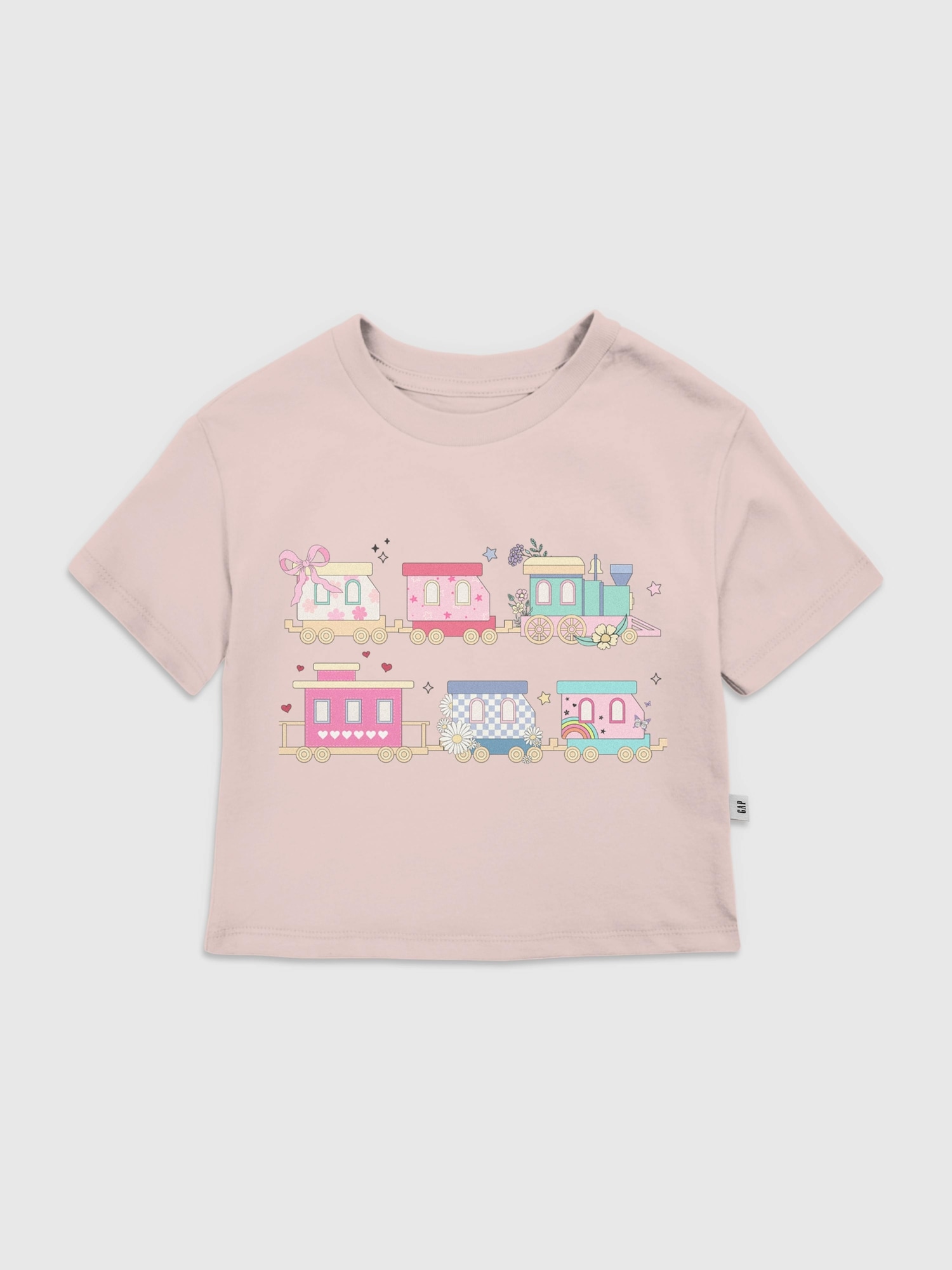 Toddler Colorful Train Graphic T-Shirt