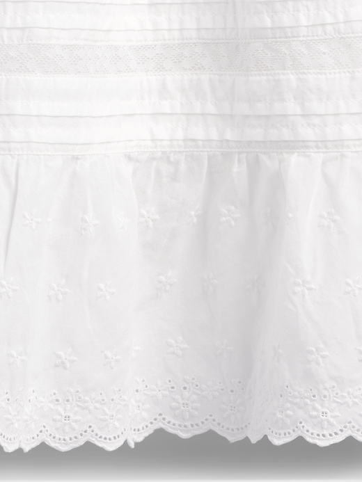 Image number 5 showing, High Rise Tiered Lace-Trim Maxi Skirt