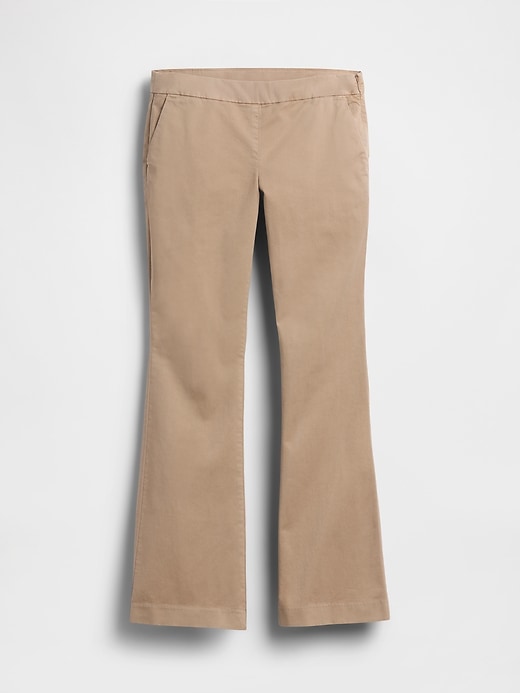 Image number 5 showing, Low Rise Fitted Flare Khakis