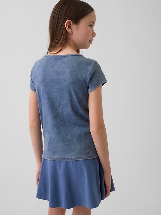 Image number 3 showing, Kids Cap-Sleeve Fitted T-Shirt