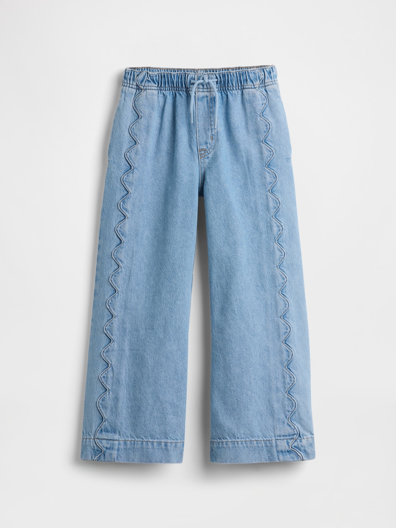 Детские джинсы Gap Kids High Rise Stride Easy Wide-Leg Ankle Jeans — фото 2