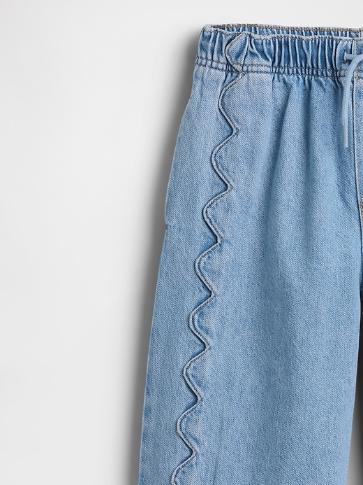 Image number 5 showing, Kids High Rise Stride Easy Wide-Leg Ankle Jeans