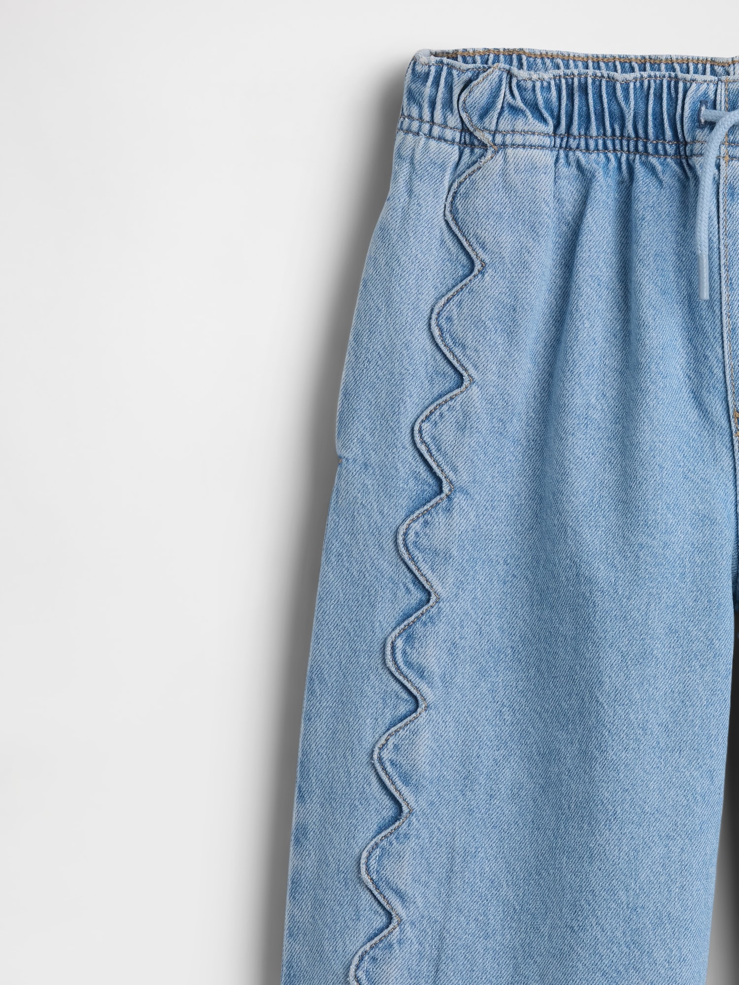 Kids High Rise Stride Easy Wide-Leg Ankle Jeans