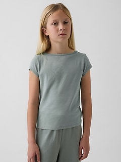 Kids Cap-Sleeve Fitted T-Shirt