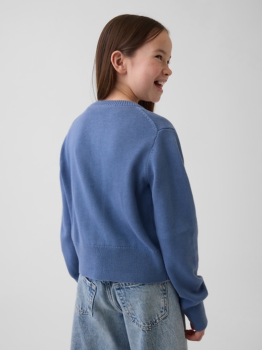 Image number 3 showing, Kids Relaxed Crop Cardigan