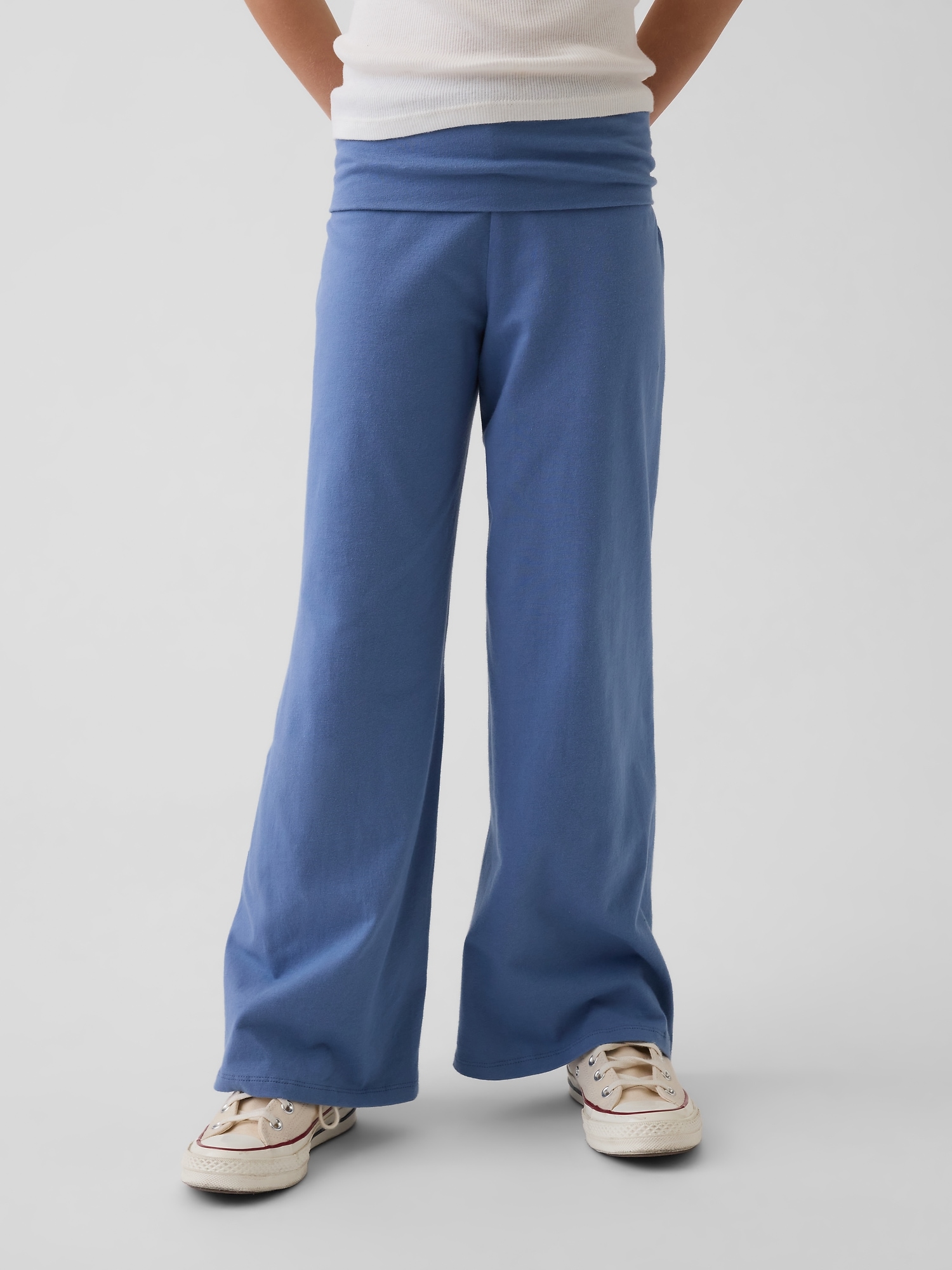 Kids Wide-Leg Foldover Leggings