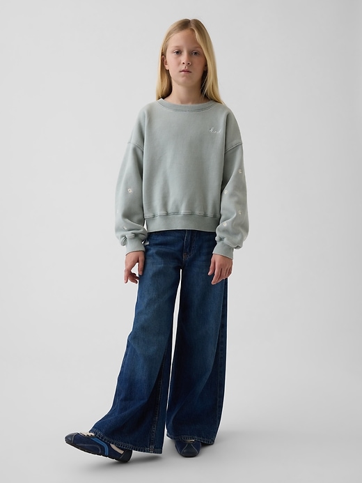 Image number 4 showing, Kids VintageSoft Wedge Crewneck Sweatshirt