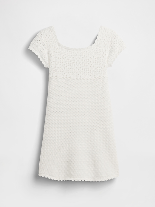 Image number 2 showing, Kids Crochet Sweater Dress