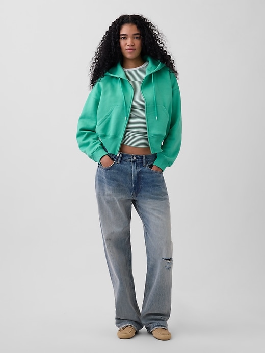 Image number 2 showing, VintageSoft Wedge Zip Hoodie