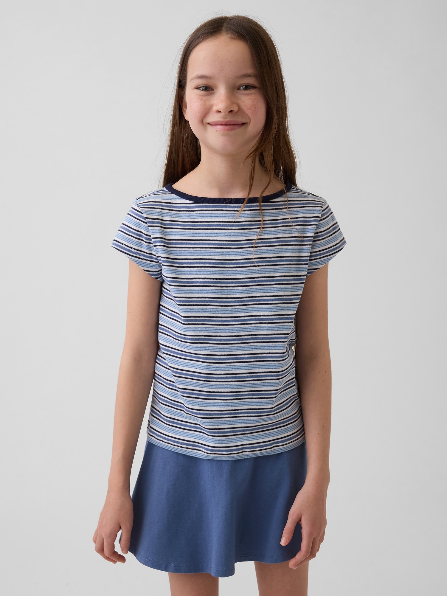 Kids Cap-Sleeve Fitted T-Shirt