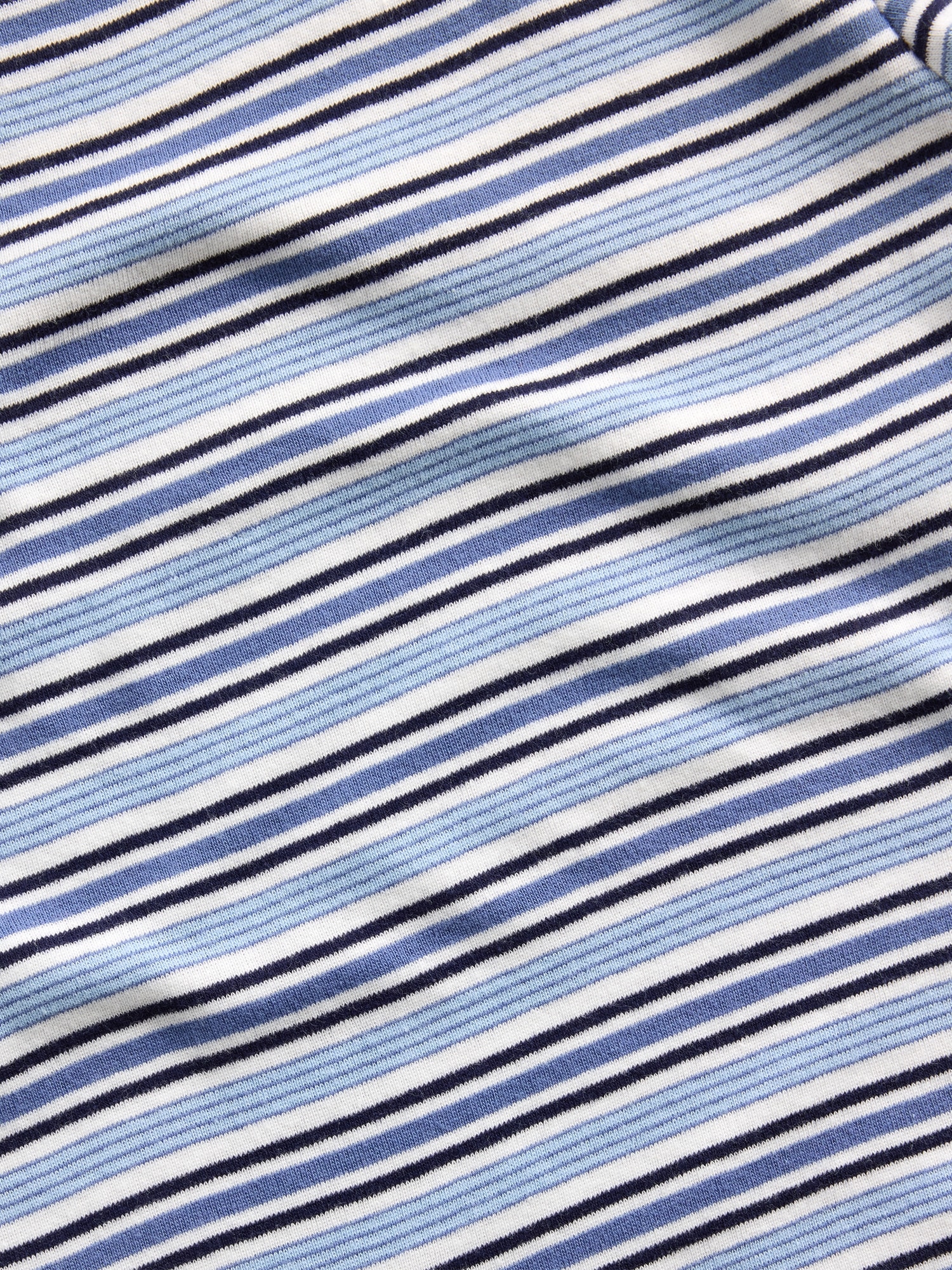 Детская футболка Gap Fitted Cap-Sleeve, цвет: Синий полосатый — фото 4