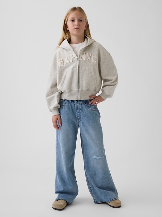 Image number 4 showing, Kids VintageSoft Oversized Logo Zip Hoodie