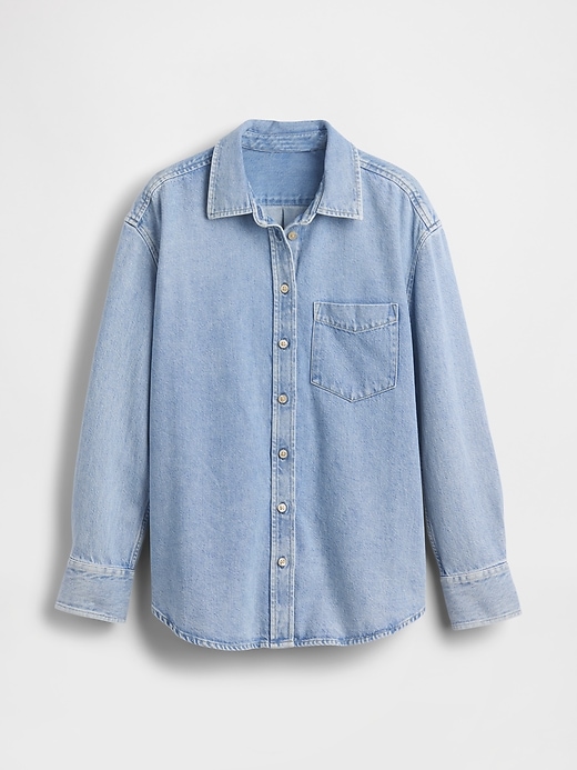 Image number 5 showing, UltraSoft Denim Oversized Shirt