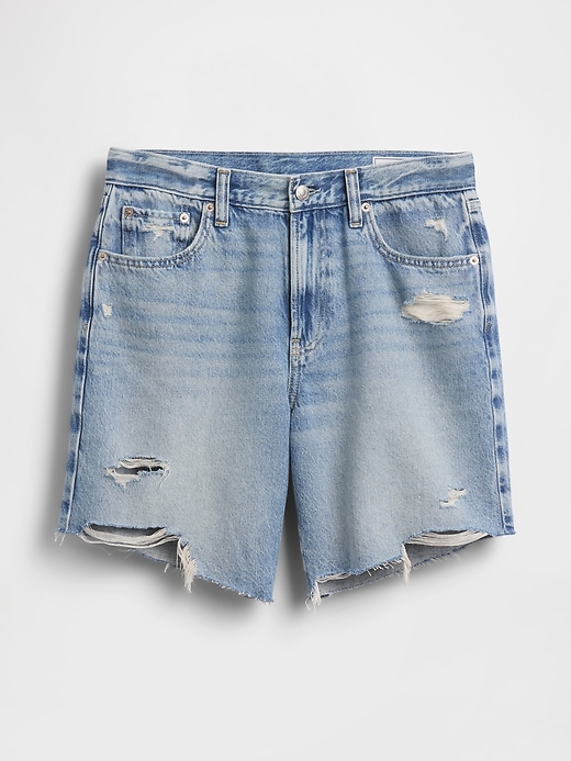 Image number 5 showing, Mid Rise Loose Bermuda Shorts